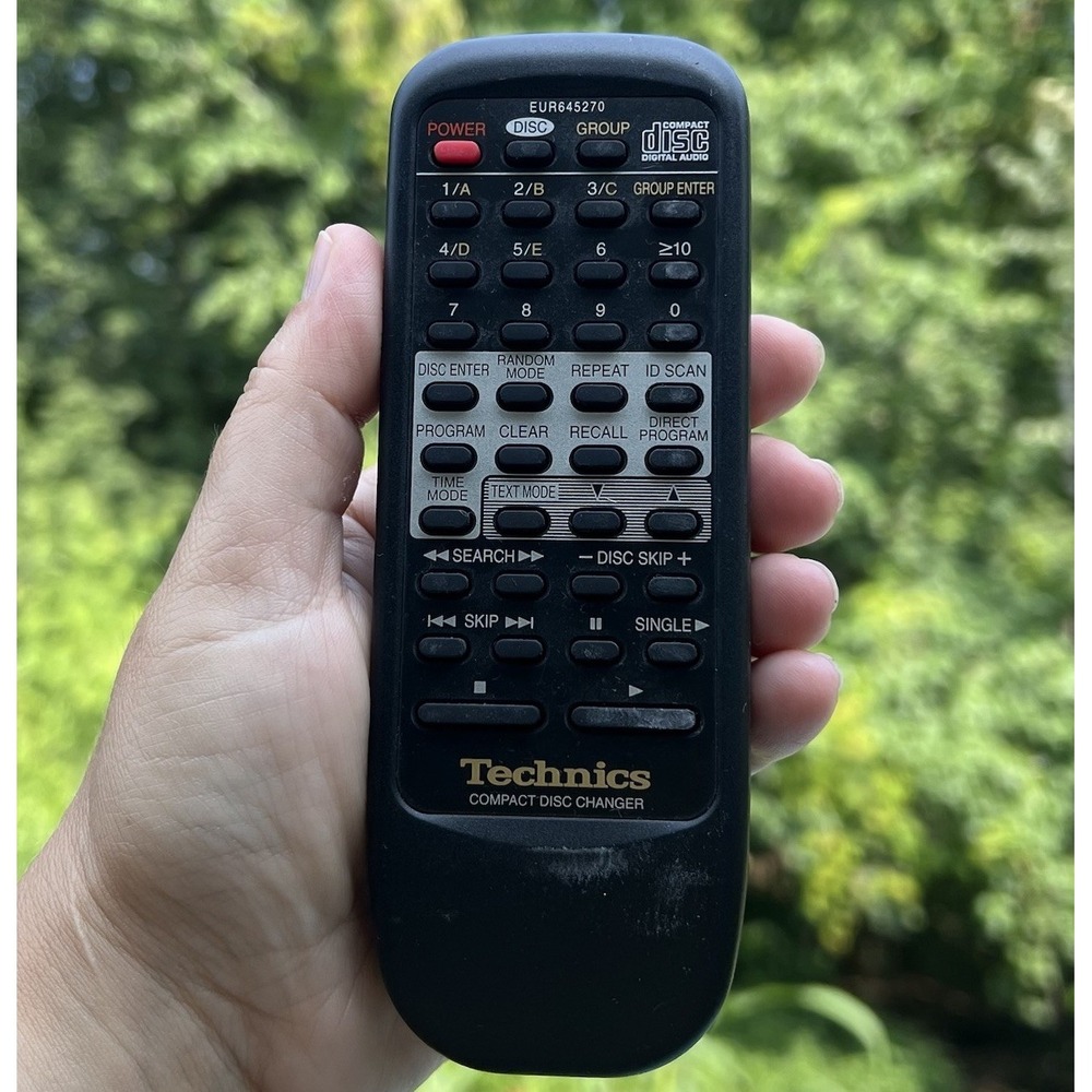 Technics EUR645270 Remote Control for Compact Disc Changer CD Player OEM